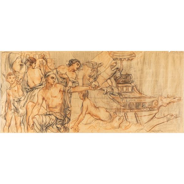 Giuseppe Rivaroli  (Cremona 1885 - Roma 1943)  - Asta Manifesti d'Autore ed Opere del XX Secolo Web Only - Colasanti Casa d'Aste