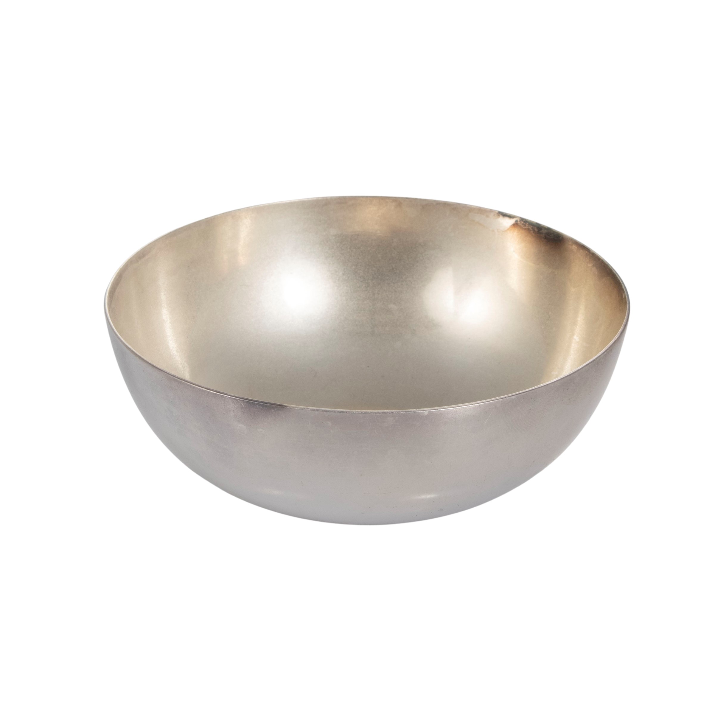 Set di Otto Coppette in Metallo Argento