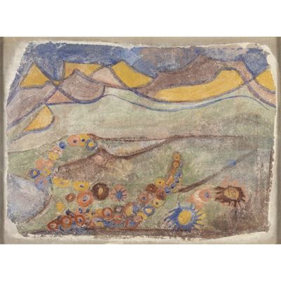 Liliana Lattanzi, Fantasia di colori (1980), strappo d'affresco