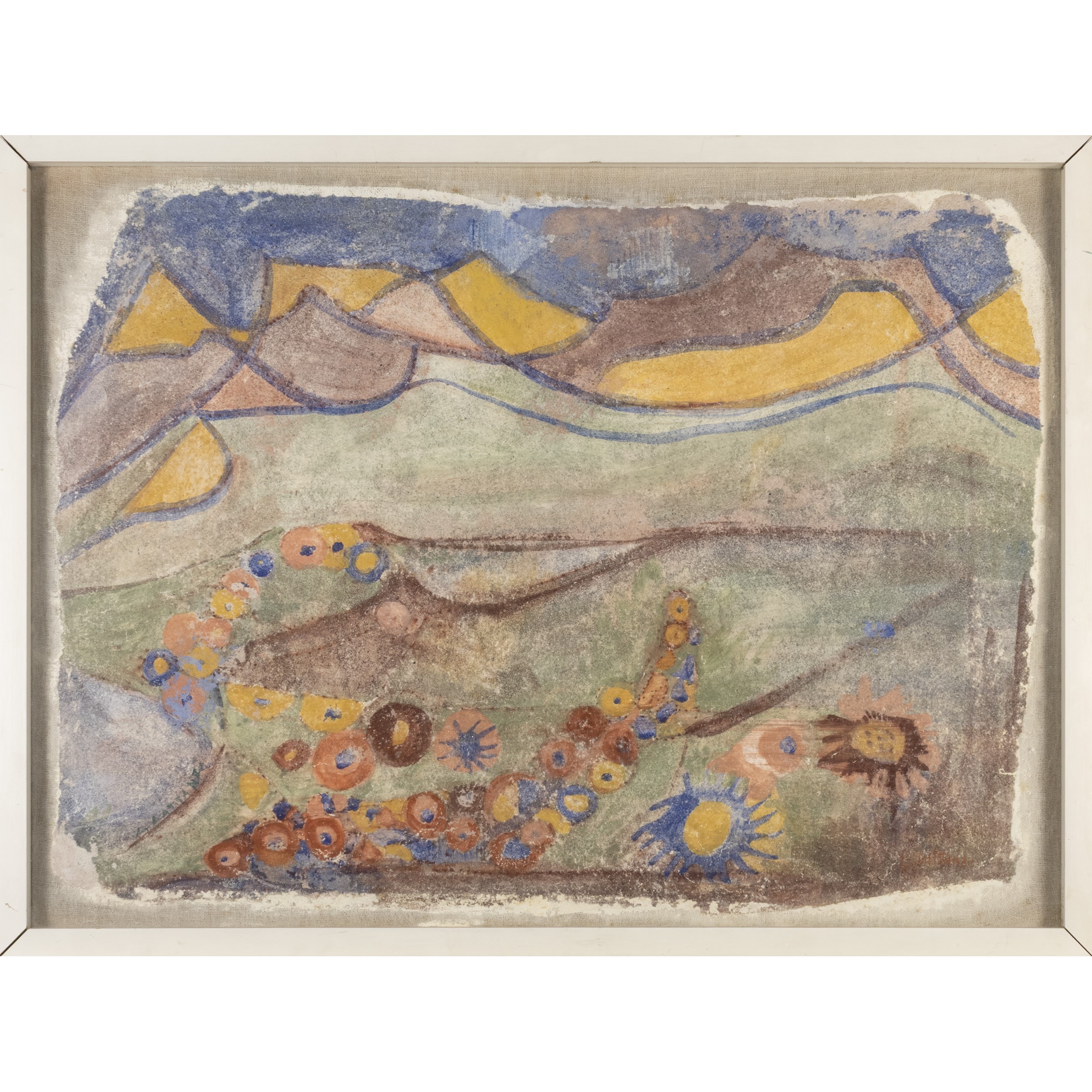 Liliana Lattanzi, Fantasia di colori (1980), strappo d'affresco