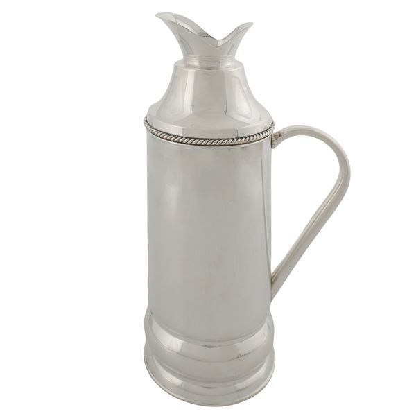 Carafffa termica in metallo argentato