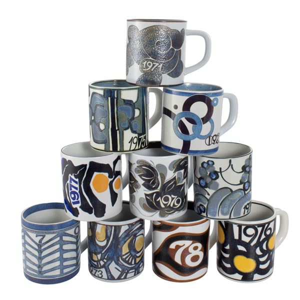 Royal Copenaghen, dieci tazze annuali da collezione
