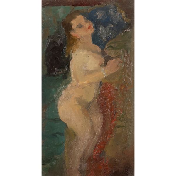 Amleto De Santis - "Reclining Nude"
