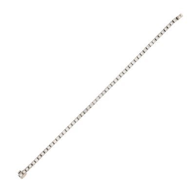 Bracciale tennis, oro bianco 18kt con diamanti brillanti ct 2,50