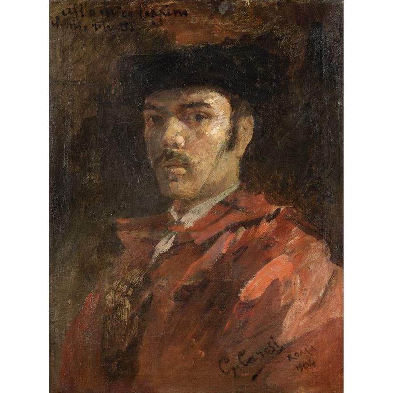 Alberto Carosi, Autoritratto, 1904, olio su tela
