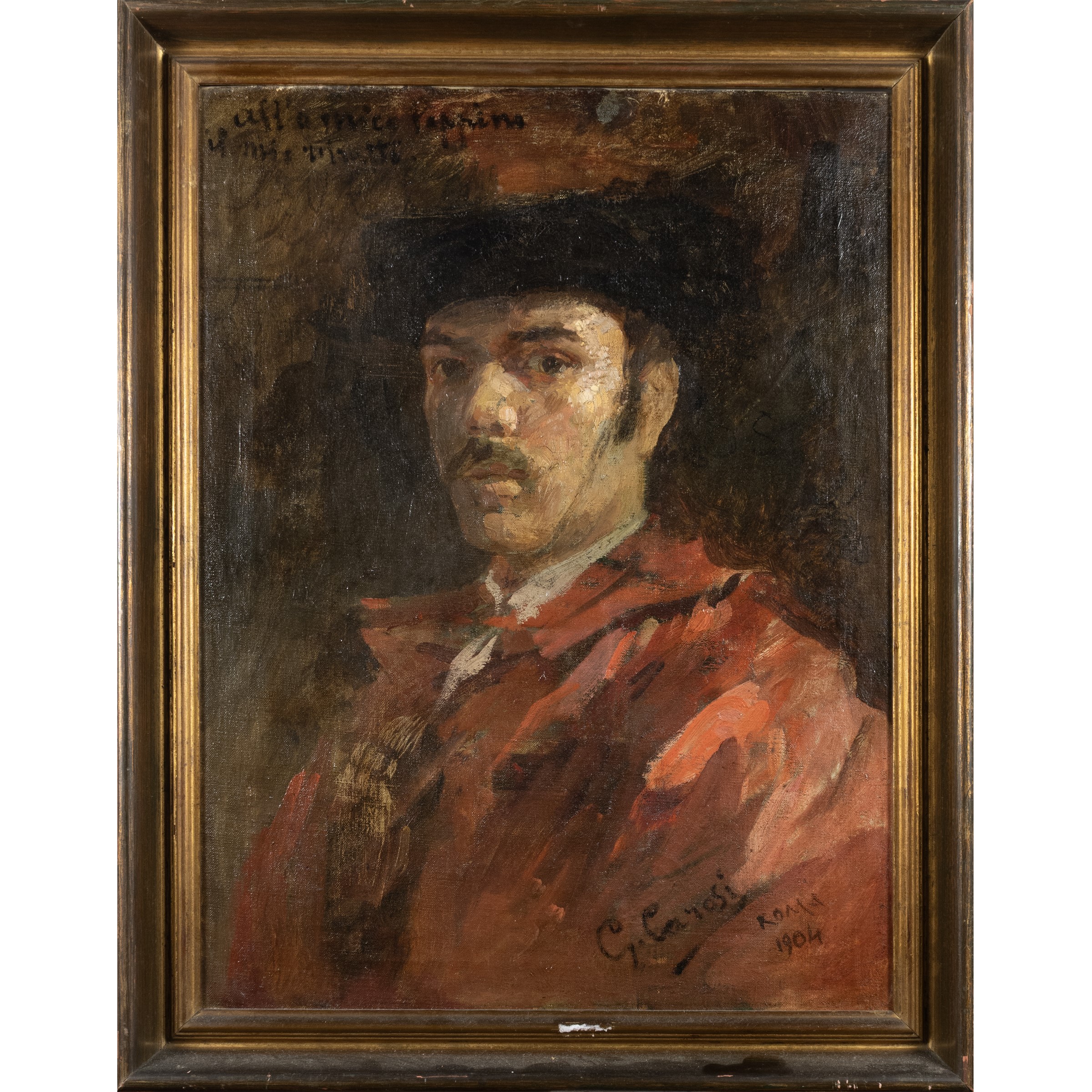 Alberto Carosi, Autoritratto, 1904, olio su tela