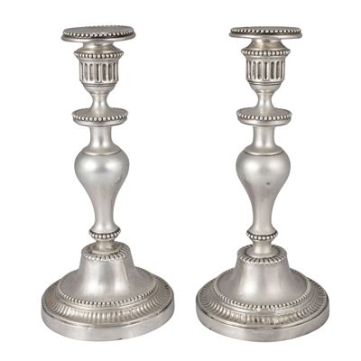 Coppia di Candelieri in Argento