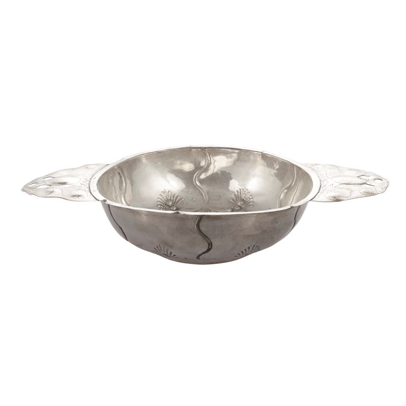 Bowl in Argento a Due Manici, Collezione S. Bvlgari