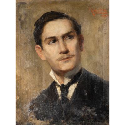 Filippo Anivitti, Autoritratto, olio su tela, 1898