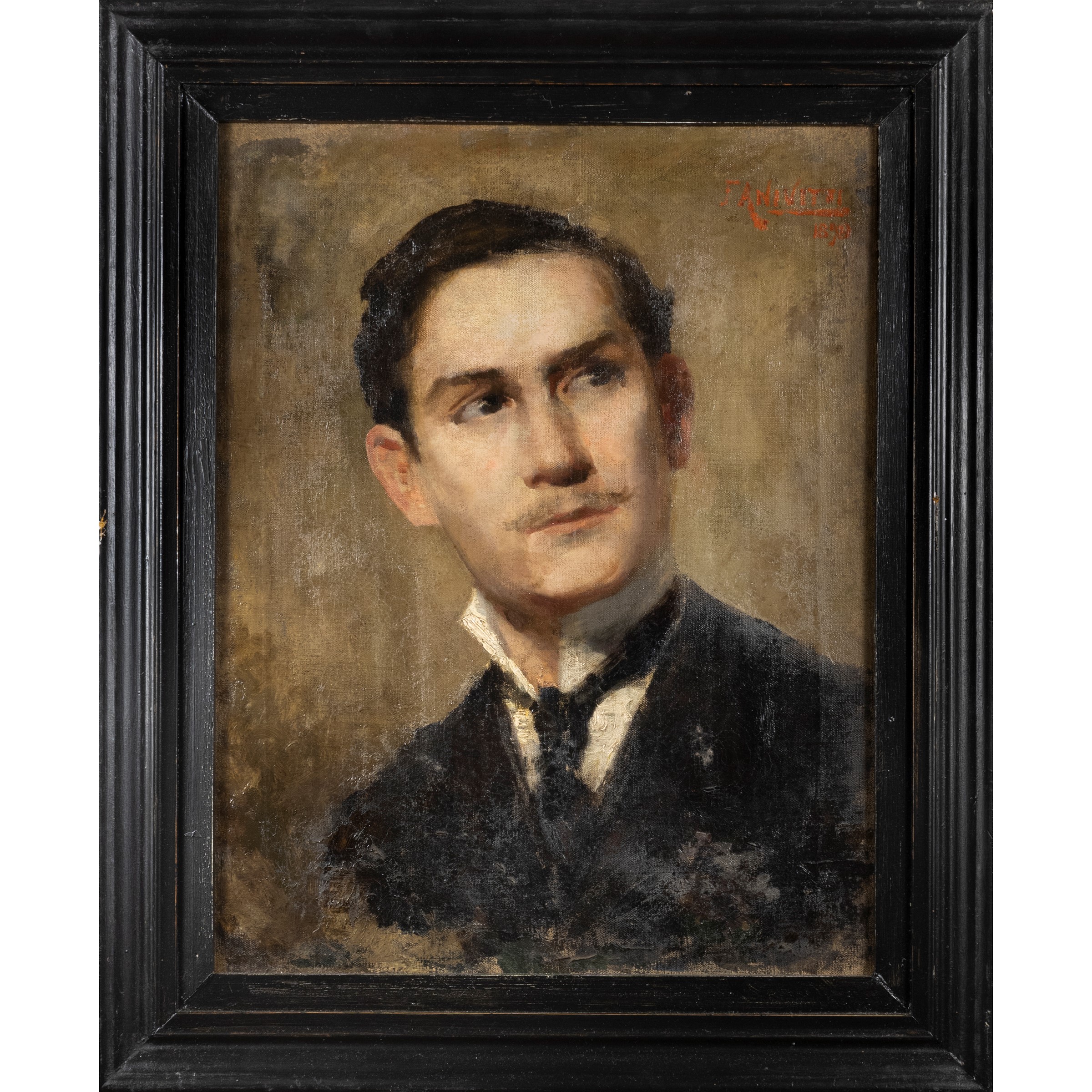 Filippo Anivitti, Autoritratto, olio su tela, 1898