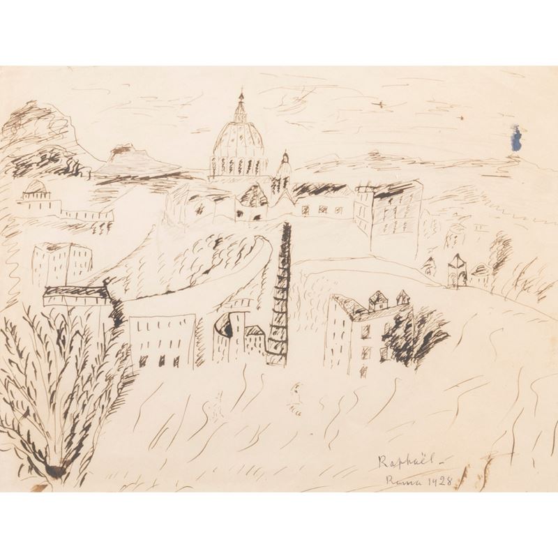 'Paesaggio romano - San Pietro dal Gianicolo'