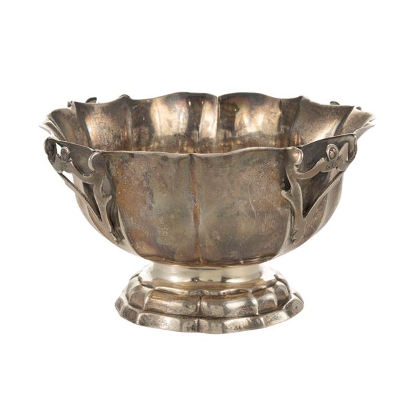 Silver sugar bowl