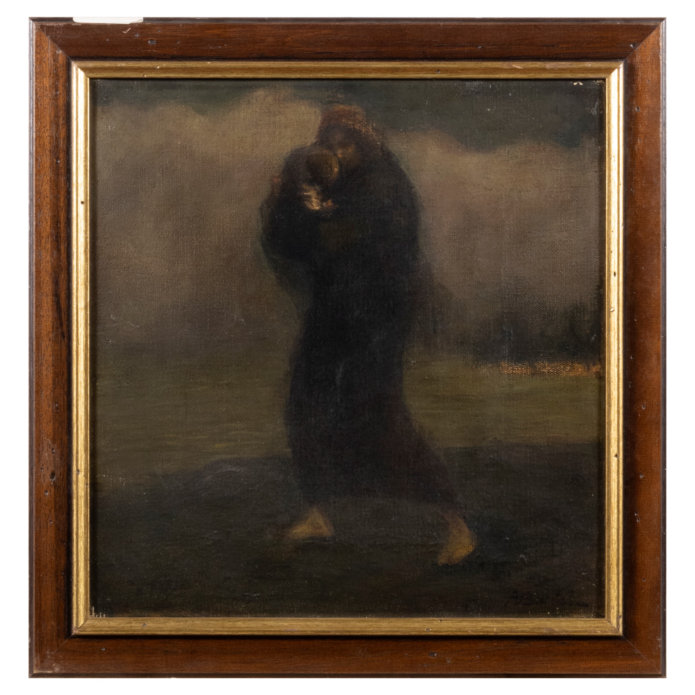 Amerigo Bartoli Natinguerra - Madre e figlio, olio su tela
