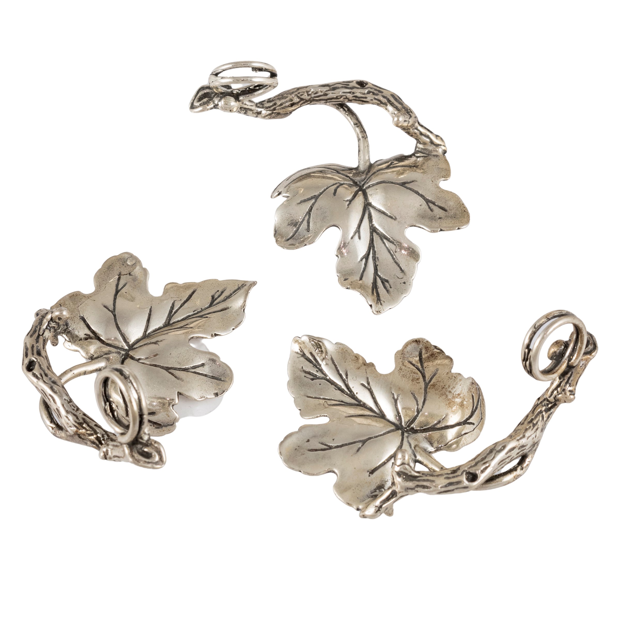 Set di Dodici Segnaposto in Argento