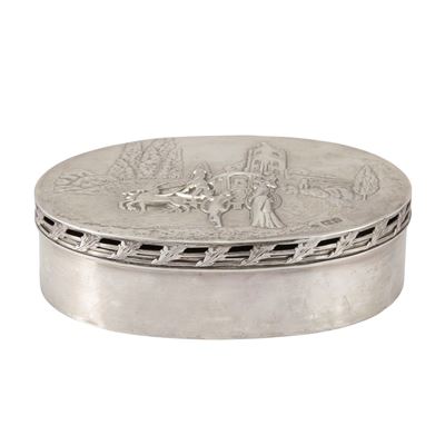 Scatola Ovale in Argento