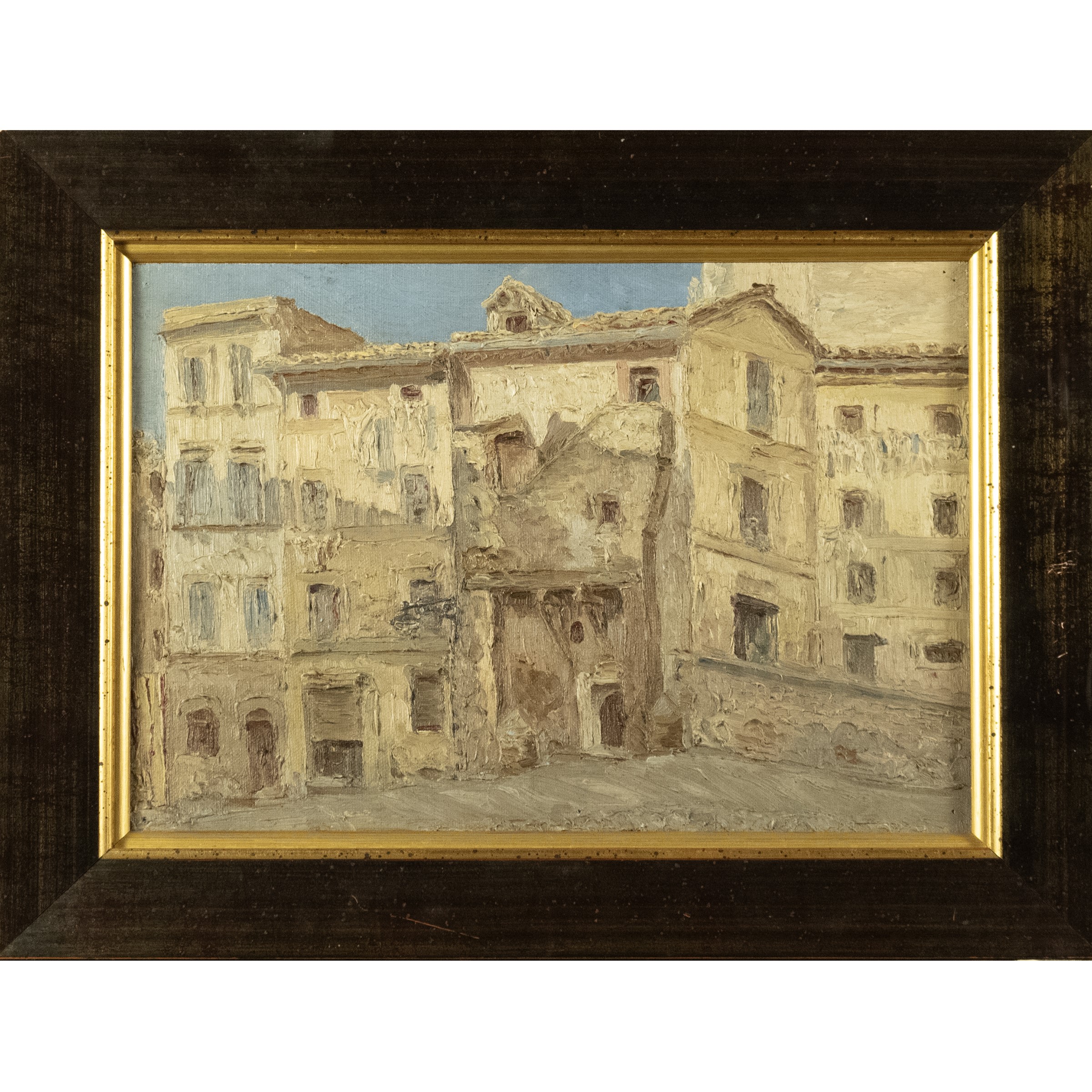 Anonimo, Scorcio di Roma, olio su tela