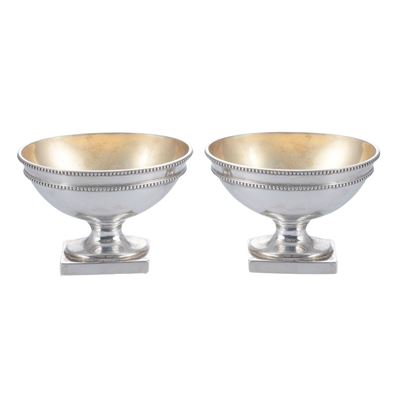 Coppia di Saliere in Argento
