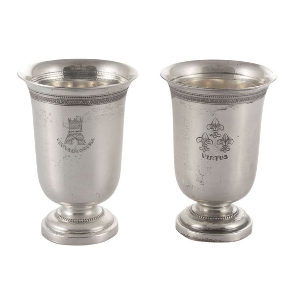 Pair of silver glasses