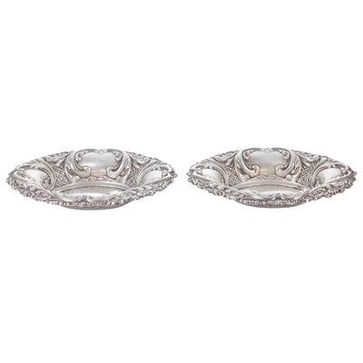 Coppia di Piccoli Cestini in Argento