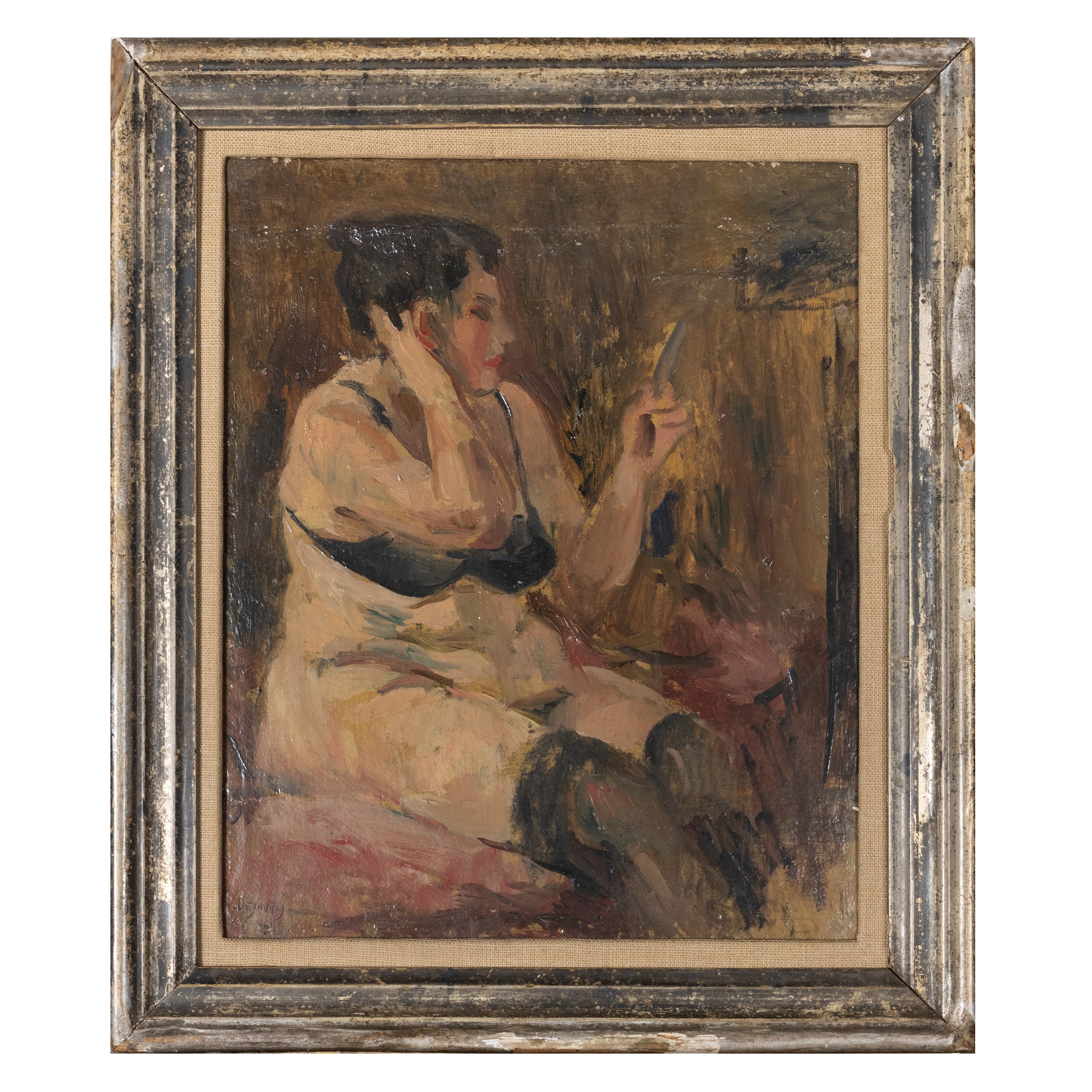 "Nudo di donna con specchio"