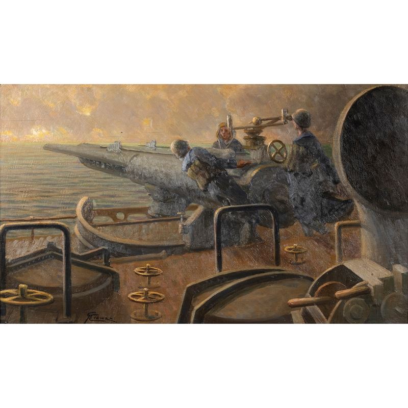 Giovan Battista Crema - Manovre sulla nave da guerra