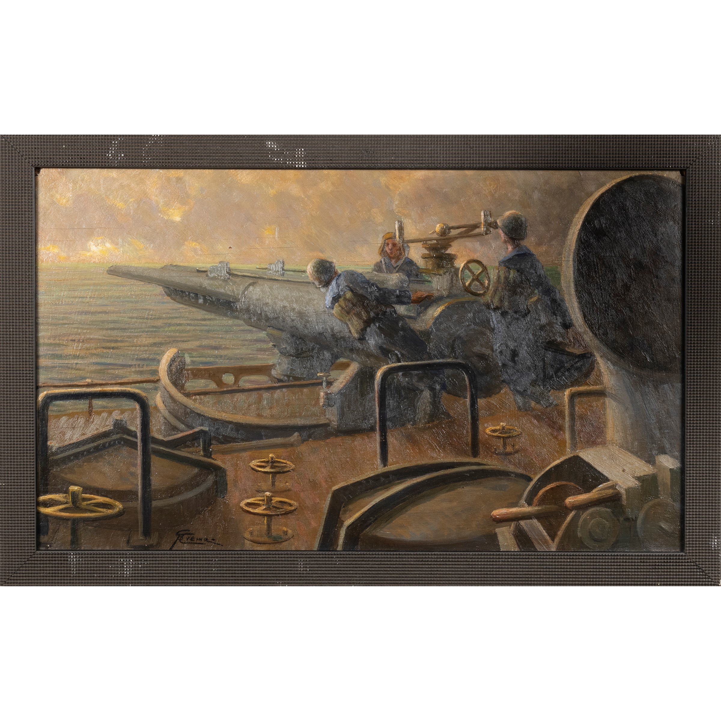 Giovan Battista Crema - Manovre sulla nave da guerra