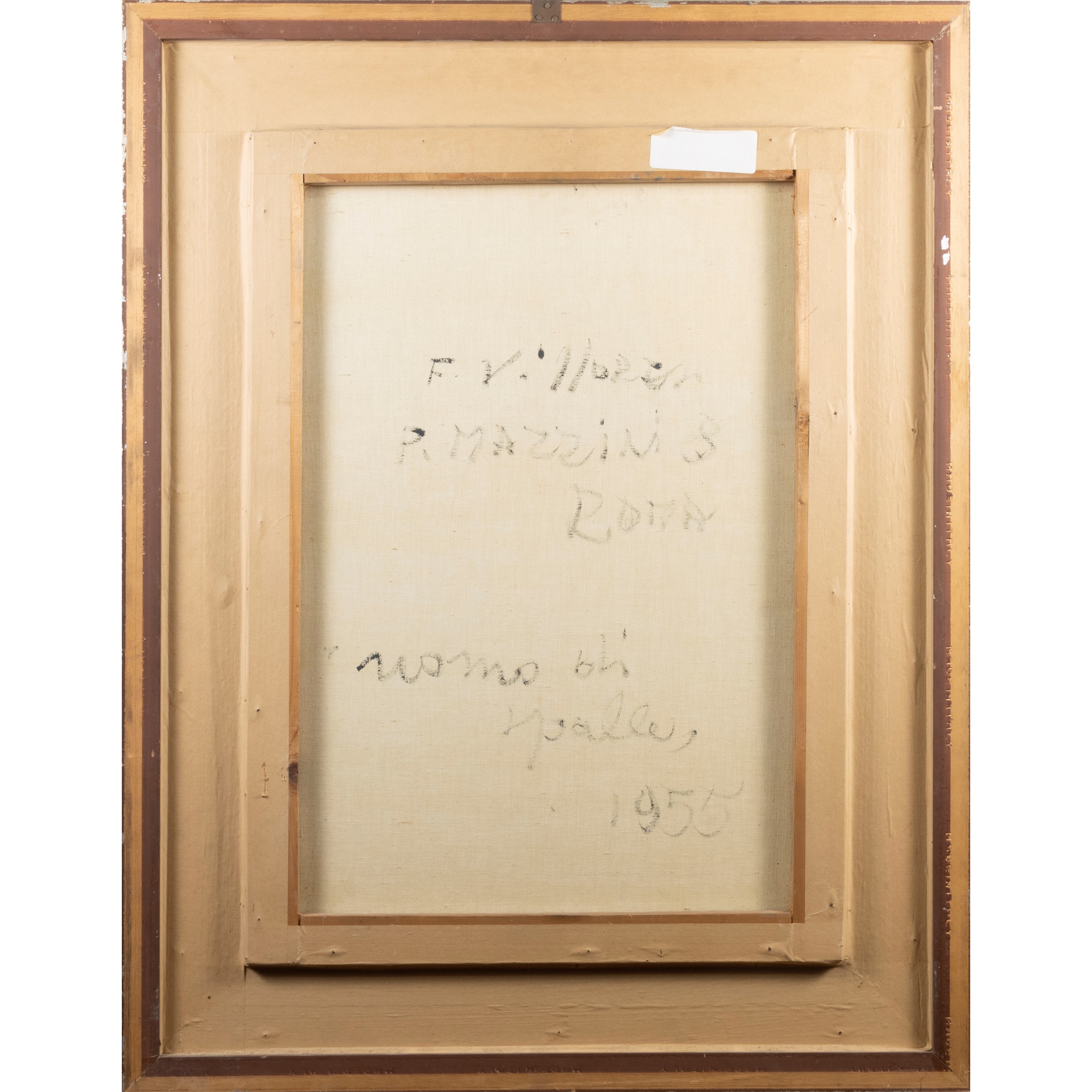 Franco Villoresi - Uomo di spalle, olio su tela