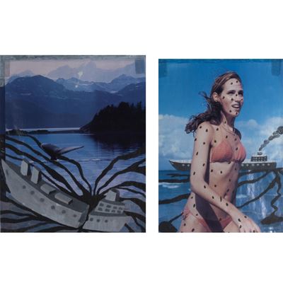 Senza titolo - collage su carta (2003)