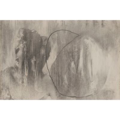 Senza titolo (carboncino su carta entro cornice)