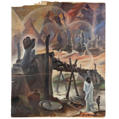 Inno al sole, olio su tavoletta, 1936