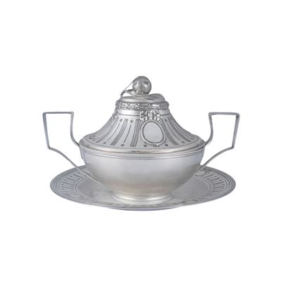 Tazza da Puerpera in Argento con Piatto