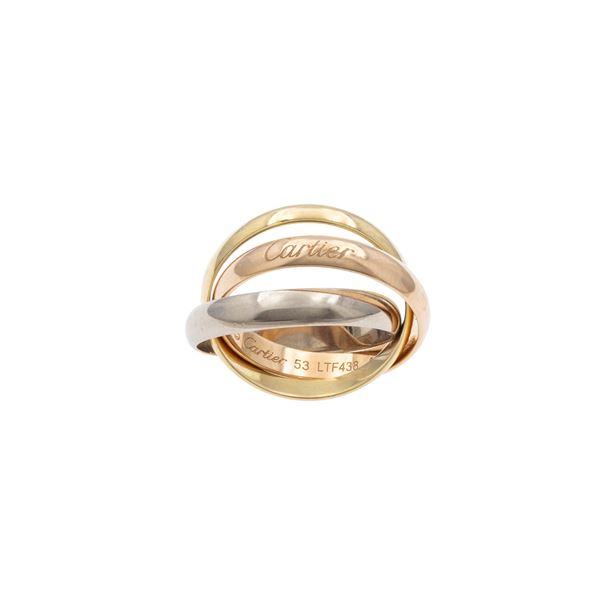 Cartier anello Trinity in oro a tre colori 18kt