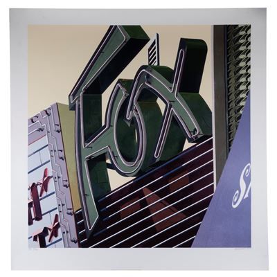 Fox, serigrafia a colori