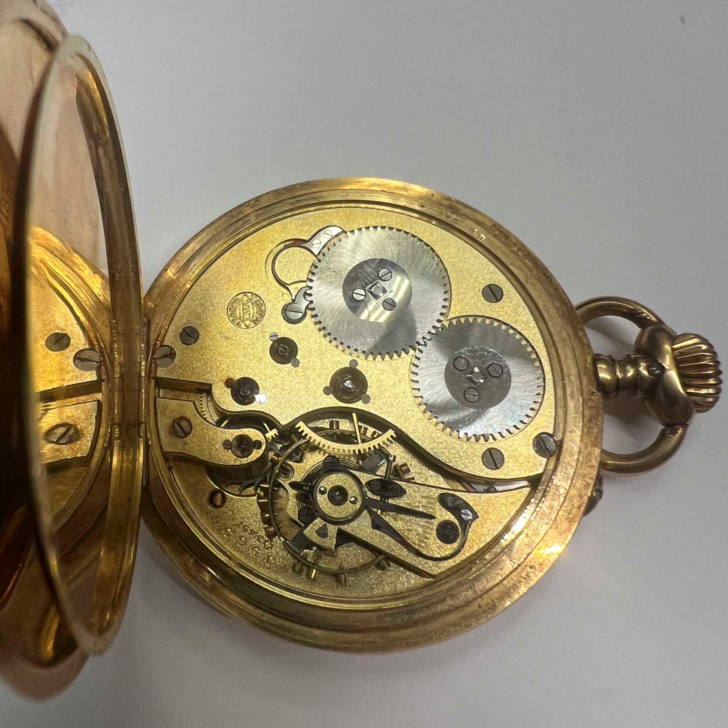 International Watch Co. - Orologio da tasca in oro giallo 18kt, circa 1910