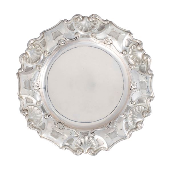 Piatto centrotavola in argento