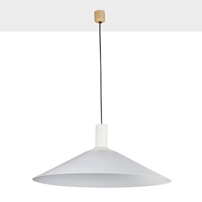 Lampada a sospensione modello 1857 in metallo verniciato e perspex