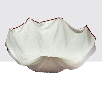 Lampada da soffitto mod. Celestina in metallo e tessuto