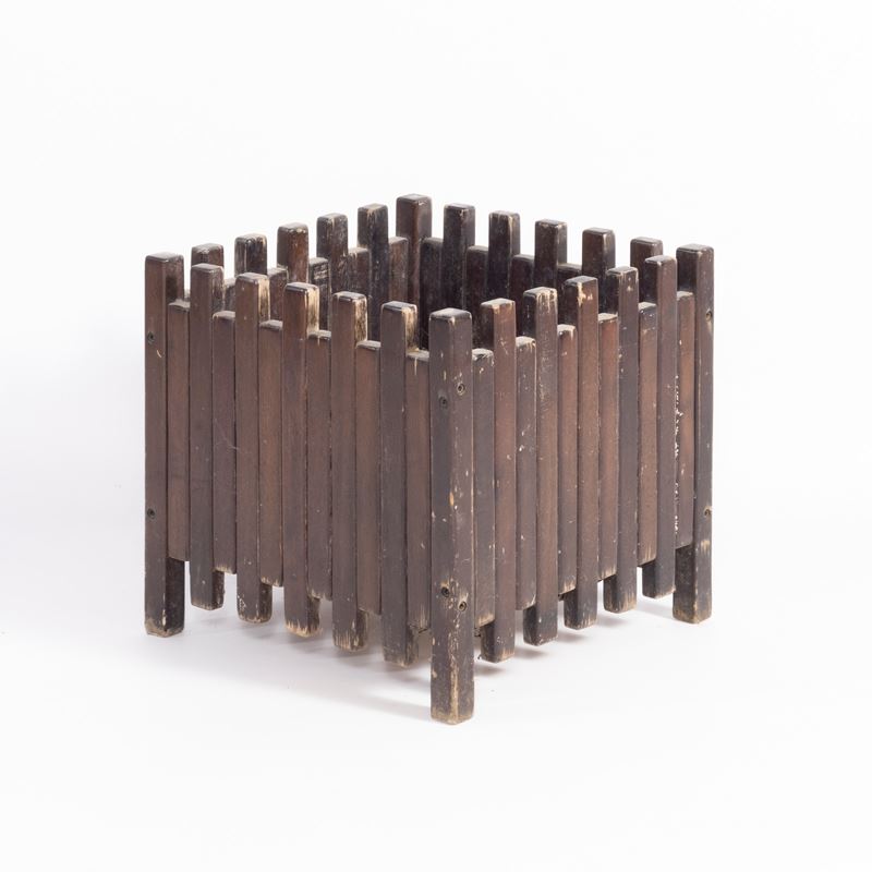 Ettore Sottsass - Fioriera in legno, Italia 1961