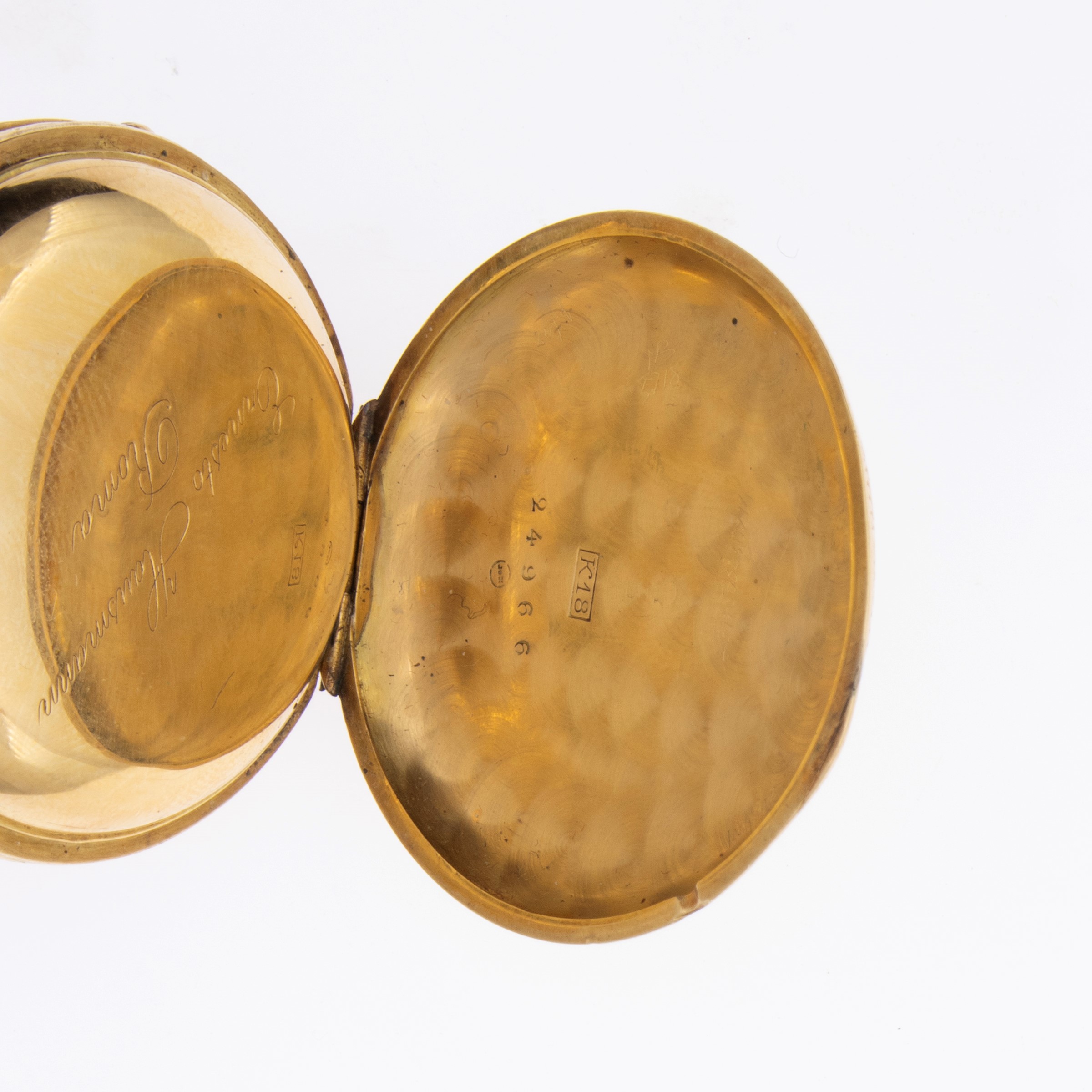Ernesto Hausmann, Orologio da tasca Occhio di Bue in oro giallo 18kt