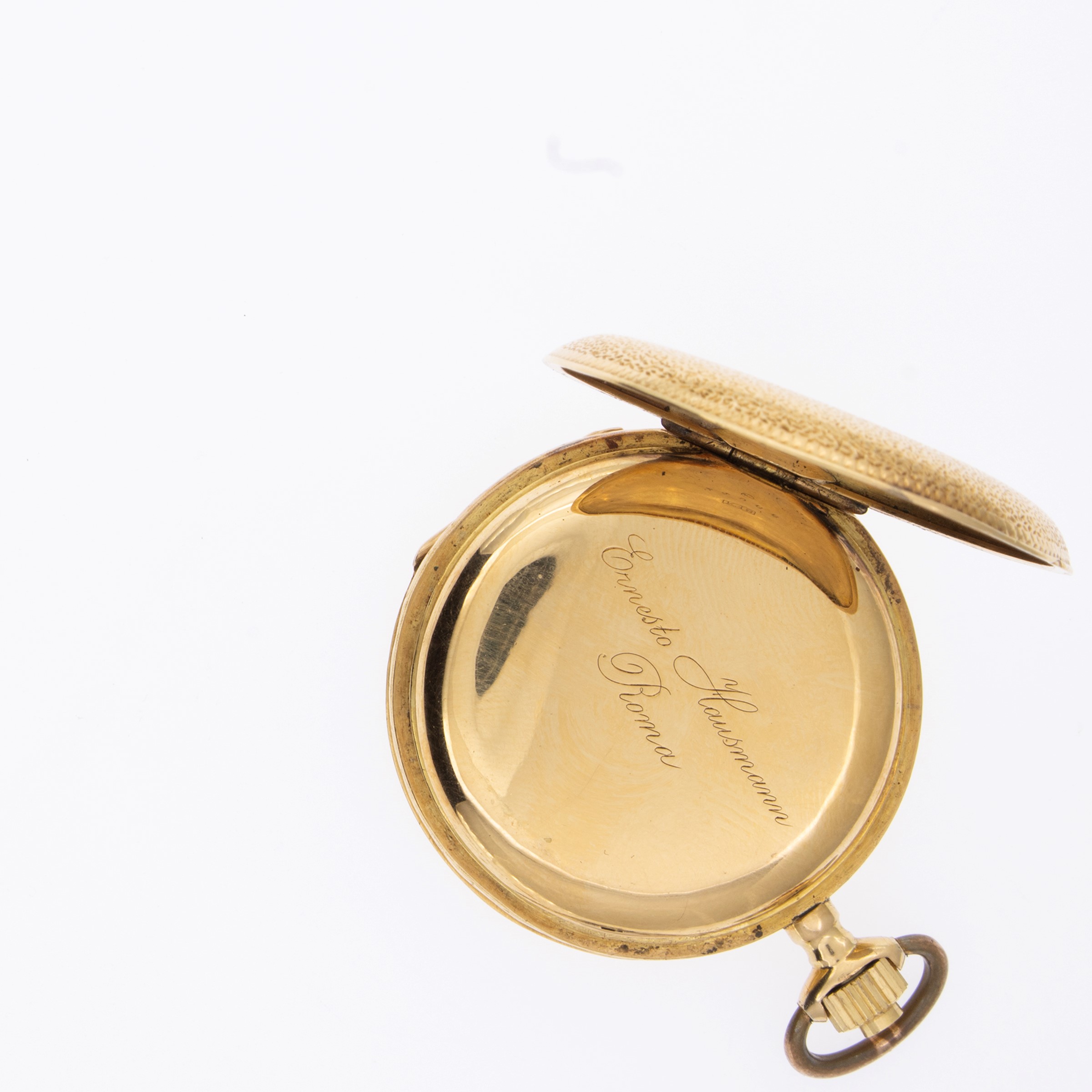 Ernesto Hausmann, Orologio da tasca Occhio di Bue in oro giallo 18kt
