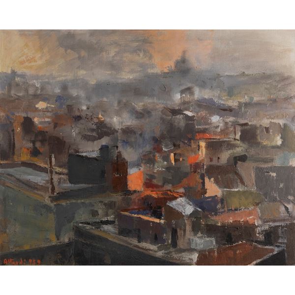 Ugo Attardi - "Veduta di Roma"