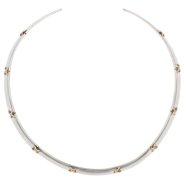 Golino in argento 925 e oro giallo 18kt  - Asta GIOIELLI E OROLOGI WEB ONLY - Colasanti Casa d'Aste