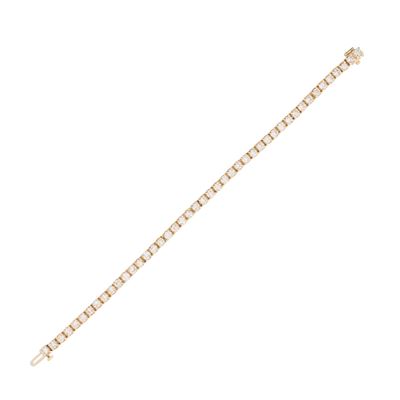 Bracciale Tennis in Oro Giallo 14kt e Diamanti