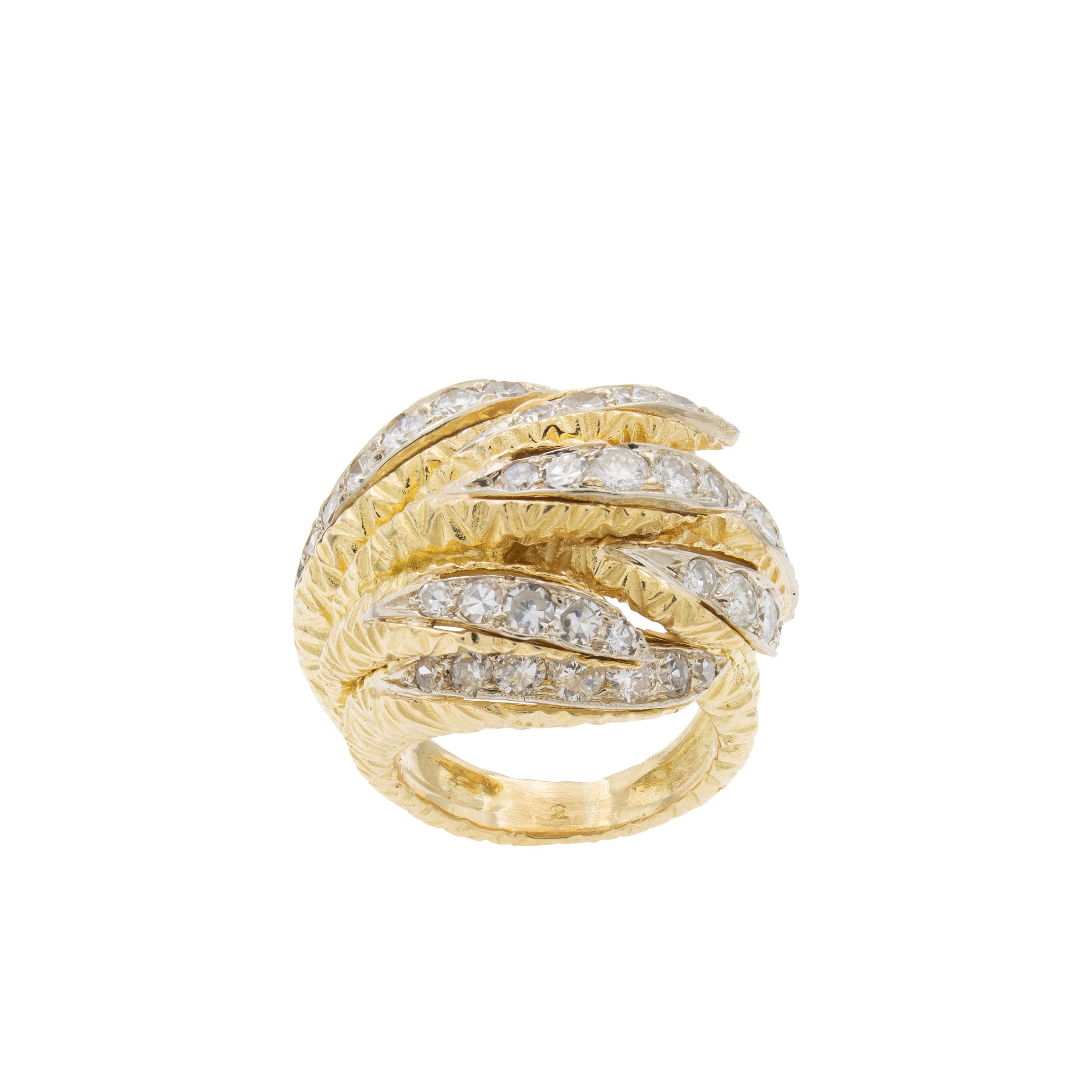 Anello in Oro Giallo 18kt e Diamanti