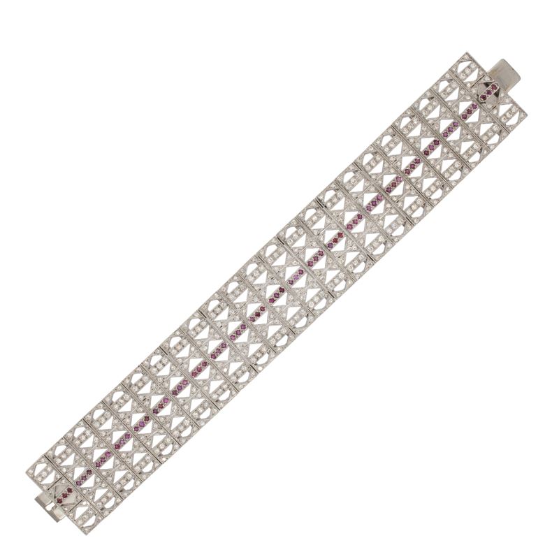 bracciale a motivo geometrico
