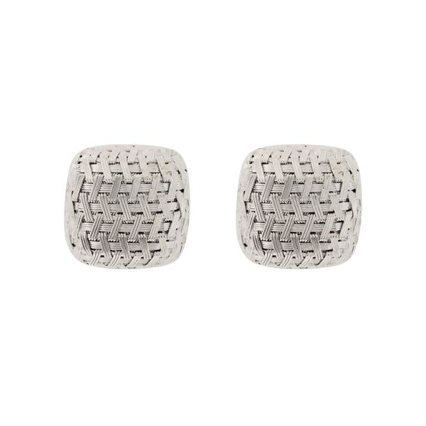 Orecchini a lobo in oro bianco 18kt