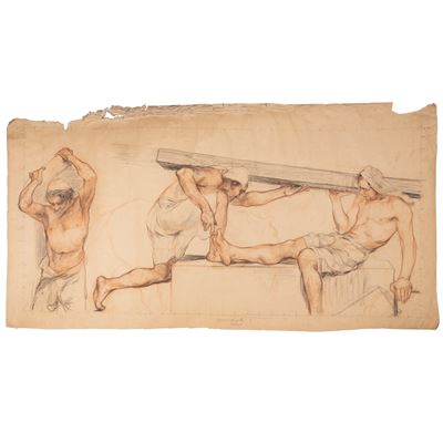 Bozzetto per affreschi del Ministero della Marina, 1927-1928