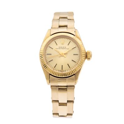 Oyster Perpetual orologio da donna vintage in oro giallo 18kt, ref. 6719