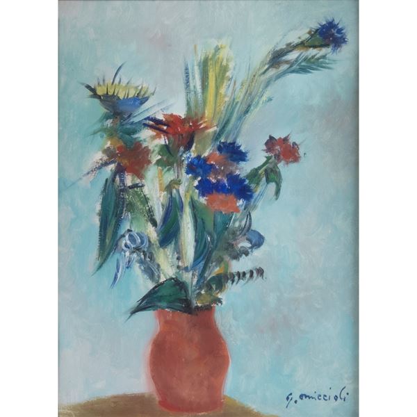 Giovanni Omiccioli - "Vaso di fiori"