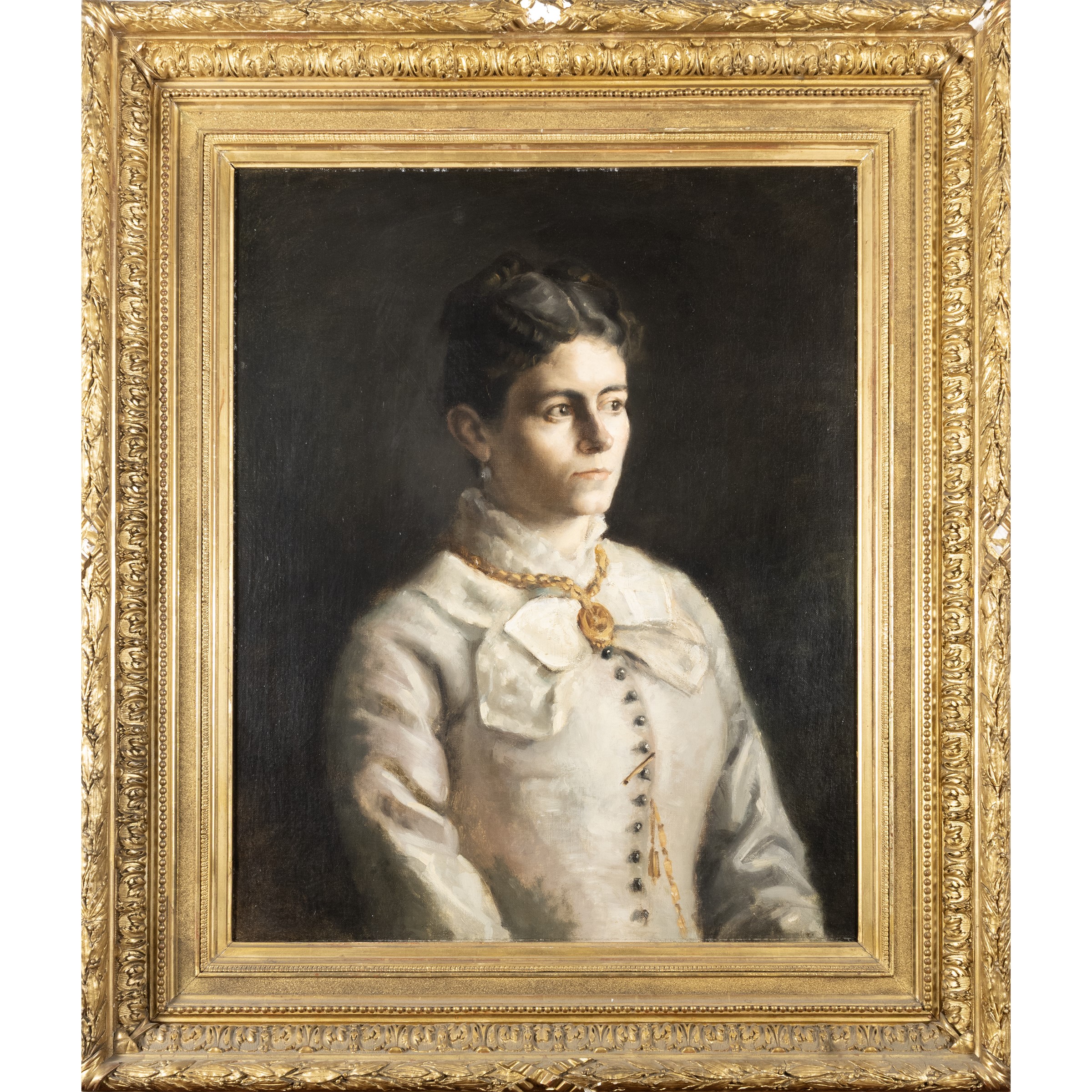 Pittore italiano, Ritratto femminile, olio su tela